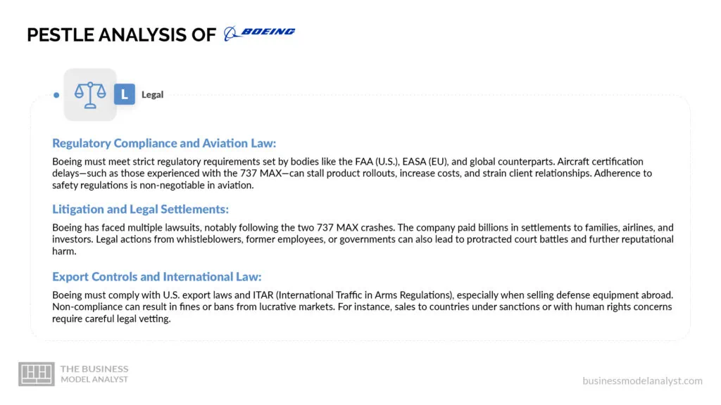Boeing Legal Factors - Boeing PESTLE Analysis