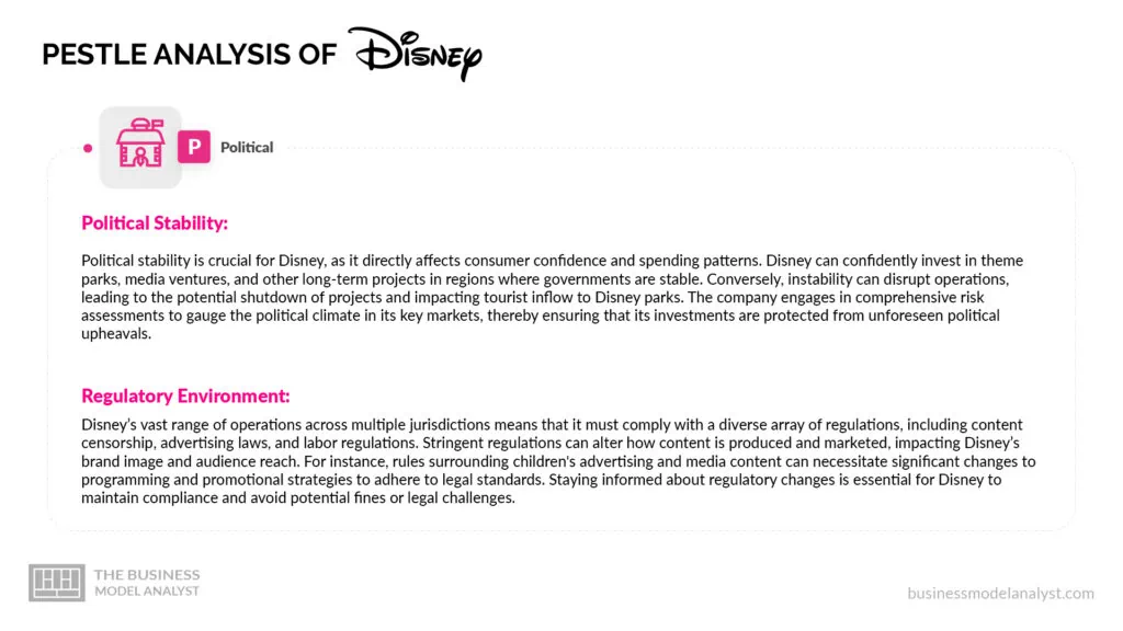Disney Political Factors - Disney PESTLE Analysis