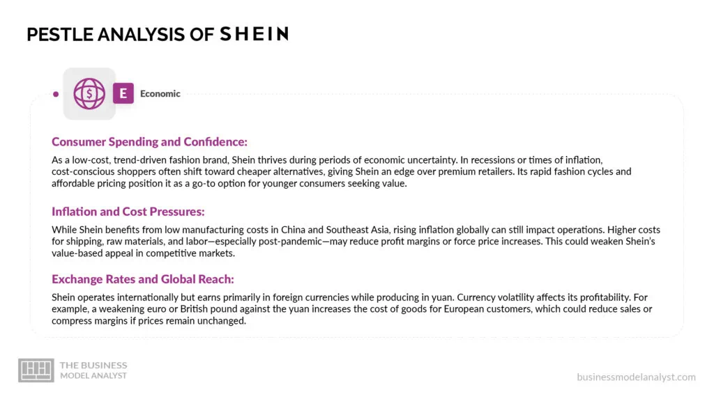Shein Economic Factors - Shein PESTLE Analysis