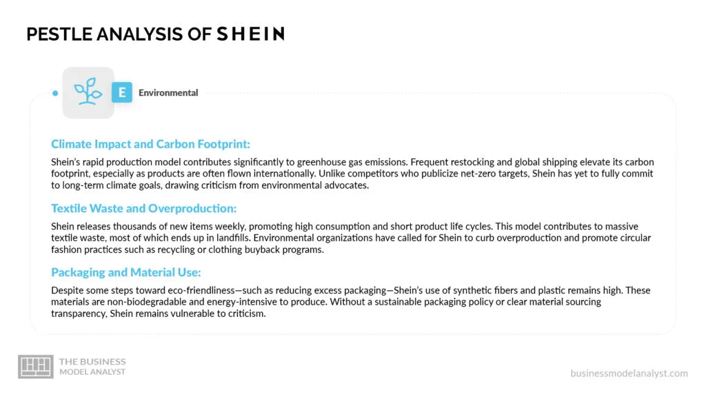 Shein Environmental Factors - Shein PESTLE Analysis