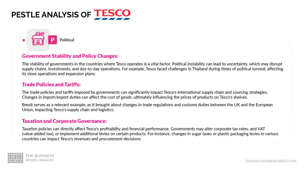 Tesco Political Factors - Tesco PESTLE Analysis